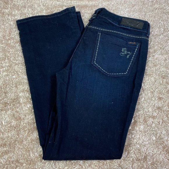 Seven7 Dark Wash Jeans‎ size 12 Bootcut - Picture 1 of 10